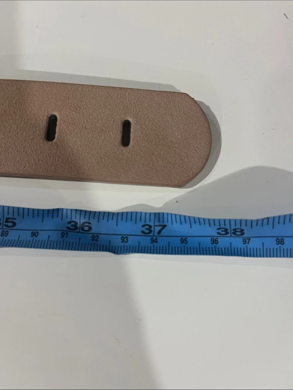 Women's Nude Leather Belt Strap — Minimalist Chic